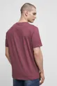 Bavlnené tričko pánske fialová farba <p> 100 % Bavlna</p>