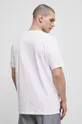 T-shirt bawełniany męski gładki kolor biały 100 % Bawełna