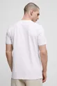 Bavlnené tričko pánske biela farba  95 % Bavlna, 5 % Elastan