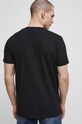 Odzież T-shirt bawełniany męski gładki z domieszką elastanu kolor czarny RS23.TSMC03 czarny