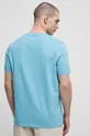 T-shirt bawełniany męski z nadrukiem kolor turkusowy 100 % Bawełna