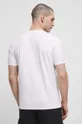 T-shirt męski z nadrukiem z domieszką elasatnu kolor biały 95 % Bawełna, 5 % Elastan