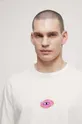 T-shirt bawełniany męski Maria Prymachenko x Medicine kolor beżowy Męski