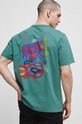 T-shirt bawełniany męski Maria Prymachenko x Medicine kolor zielony zielony RS23.TSMC56