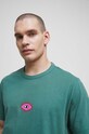 T-shirt bawełniany męski Maria Prymachenko x Medicine kolor zielony RS23.TSMC56 zielony