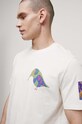 T-shirt bawełniany męski Maria Prymachenko x Medicine kolor beżowy RS23.TSMC58 beżowy