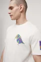 T-shirt bawełniany męski Maria Prymachenko x Medicine kolor beżowy Męski