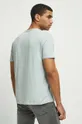 T-shirt bawełniany męski z nadrukiem kolor turkusowy 95 % Bawełna, 5 % Elastan