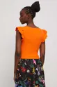 Tričko dámske oranžová farba <p> 95 % Bavlna, 5 % Elastan</p>