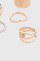 Pierścionki damskie z ozdobnymi elementami (5-pack) kolor multicolor RS24.AKD301 multicolor RS24