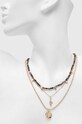 Akcesoria Naszyjniki damskie z kamieniem naturalnym i zawieszkami (3-pack) kolor złoty RS24.AKD500 złoty