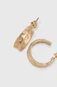 złoty Kolczyki damskie o nieregularnym kształcie (3-pack) kolor złoty