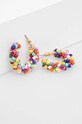 Kolczyki damskie z koralikami kolor multicolor RS24.AKD706 multicolor RS24