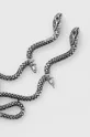 Kolczyki damskie w kształcie węży kolor srebrny srebrny