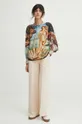 Bluzka damska wzorzysta z kolekcji Eviva L'arte kolor multicolor 100 % Modal