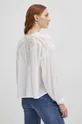 Bluzka damska oversize z ozdobnymi wstawkami kolor biały 60 % Poliester, 40 % Wiskoza