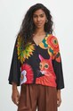 Bluzka damska z kolekcji Jane Tattersfield x Medicine kolor czarny RS24.BKD851 czarny RS24