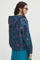 Bluza bawełniana damska wzorzysta kolor granatowy 100 % Bawełna