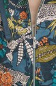 Bluza bawełniana damska wzorzysta kolor turkusowy RS24.BLD051