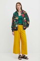 Bluza damska z kapturem wzorzysta kolor czarny RS24.BLD090 czarny RS24