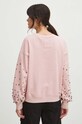 Bluza damska z kolekcji Eviva L'arte z aplikacją kolor różowy różowy RS24.BLD253