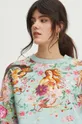 Bluza damska z kolekcji Eviva L'arte kolor turkusowy Damski