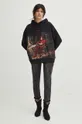 Bluza damska z kolekcji Eviva L'arte kolor czarny Materiał główny: 100 % Bawełna Materiał dodatkowy: 95 % Bawełna, 5 % Elastan