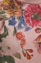 Bavlněná mikina dámská květovaná růžová barva Dámský