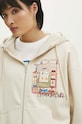 Mikina dámska z kolekcie Jerzy Nowosielski x Medicine béžová farba béžová RS24.BLD651