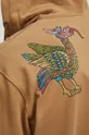 Mikina pánská s kapucí s potiskem béžová barva Pánský