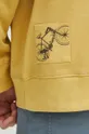 Bluza męska z kapturem z nadrukiem kolor żółty