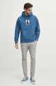 Oblečení Mikina pánská z kolekce Jerzy Nowosielski x Medicine modrá barva RS24.BLM670 modrá