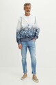 Bluza męska z kapturem wzorzysta kolor niebieski RS24.BLM802 niebieski RS24