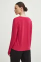 Tričko s dlhým rukávom dámsky ružová farba 70 % Modal, 25 % Polyester, 5 % Elastan