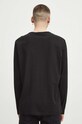Odzież Longsleeve bawełniany męski gładki kolor czarny RS24.BUM010 czarny