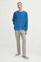 Tričko s dlhým rukávom pánske RS24.BUM011 modrá RS24