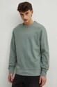 Longsleeve męski z fakturą kolor zielony zielony RS24.BUM030