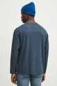 Tričko s dlhým rukávom pánske tmavomodrá farba tmavomodrá RS24.BUM031