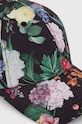 Czapka z daszkiem damska w kwiaty kolor multicolor RS24.CAD501 multicolor RS24