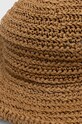 Akcesoria Kapelusz damski pleciony typu bucket hat kolor beżowy RS24.CAD711 beżowy