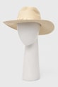 Doplnky Klobúk dámsky pletený s ozdobnou mušľovou aplikáciou béžová farba RS24.CAD727 béžová