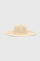 Klobúk dámsky pletený s aplikáciou béžová farba RS24.CAD733 béžová RS24