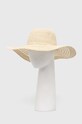 Klobúk dámsky pletený s aplikáciou béžová farba ostatné béžová RS24.CAD733