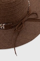 Klobúk dámsky hnedá farba hnedá RS24.CAD739