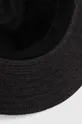 černá Klobouk pánský pletený s aplikací černá barva
