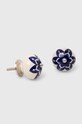 Uchwyt do mebli gliniany z motywem kwiatowym (2-pack) kolor multicolor multicolor RS24.DEU709