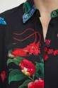 Koszula damska regular wzorzysta kolor czarny Damski