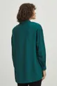 Koszula damska oversize z wiskozy kolor zielony 100 % Wiskoza