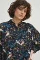 Košeľa dámska z kolekcie Graphics Series tyrkysová farba Dámsky