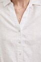 Medicine koszula lniana RS24-KDD902 biały